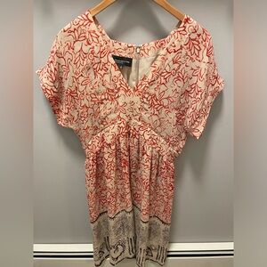 Jones New York V-neck Floral Silk Dress